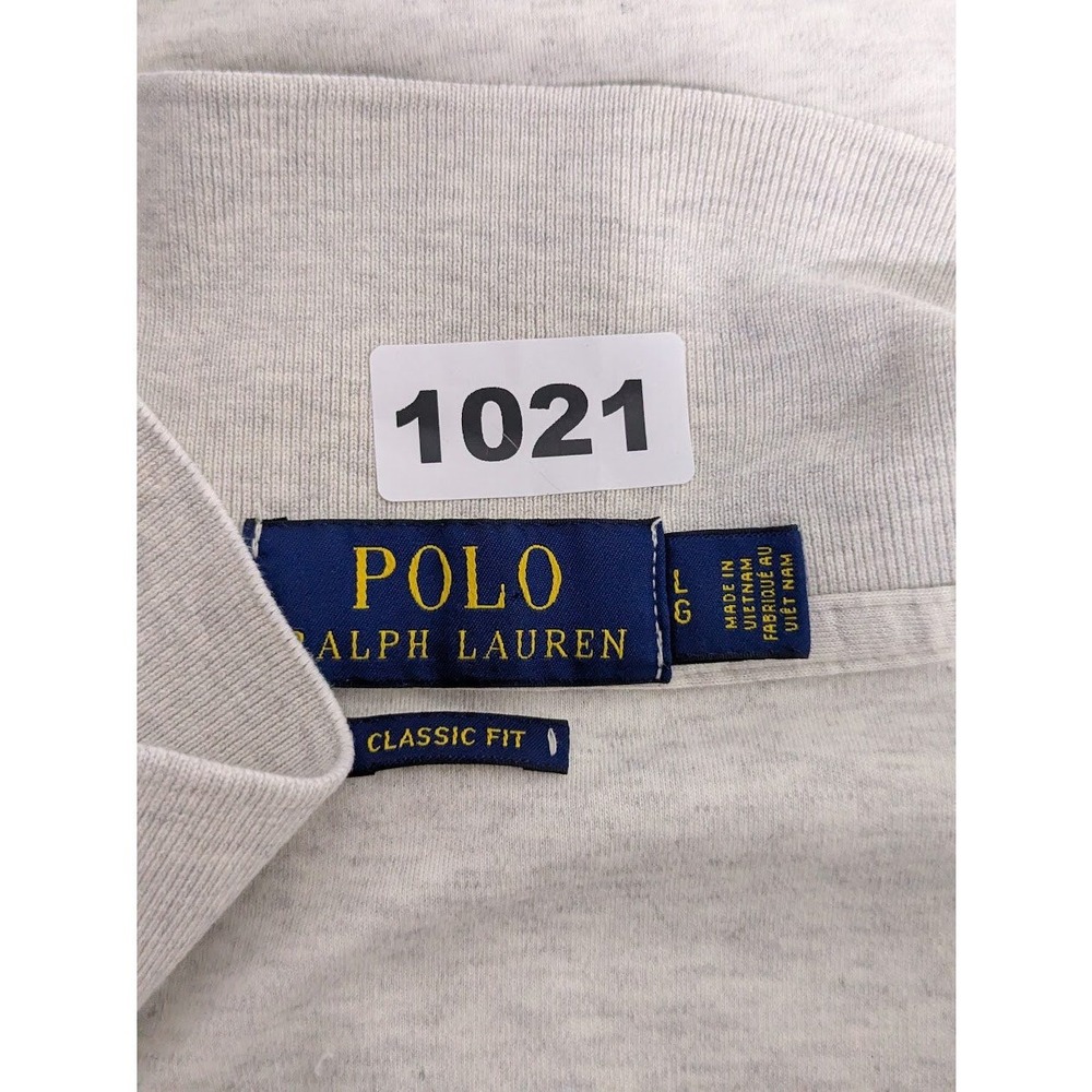 Polo Ralph Lauren Golf L Mens Grey Heather Short Sleeve Polo Shirt Slim Fit - Picture 7 of 7